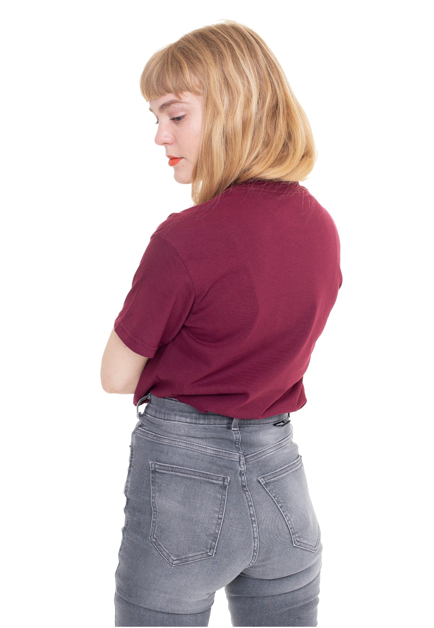 Dancitee - Books Not Guns Burgundy - T-Shirt | Women-Image