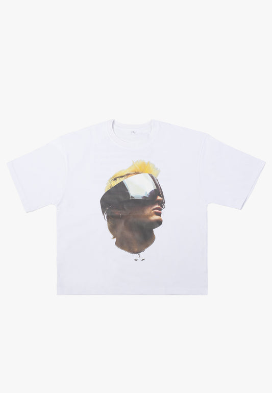 Ski Aggu - FACE White - T-Shirt | Men-Image